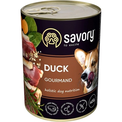 Savory Dog Adult Duck 400 g New