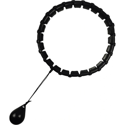 ENERO FIT Masážna Hula Hop so závažím, 115 cm čierny