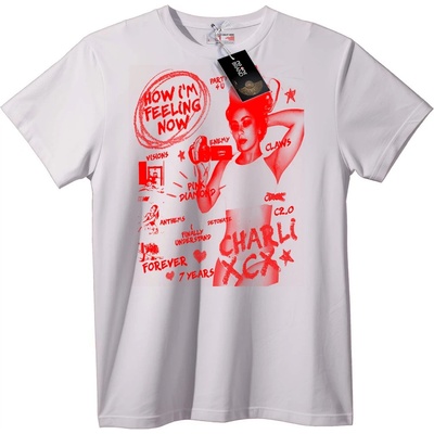 NOONEBRAND Тениска Charli XCX How I'm Feeling Now - 2XL, Black
