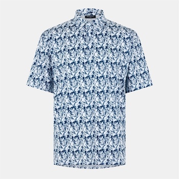 Image 1 of Farah Блуза с яка Farah Men's Milford Short-Sleeve Performance Polo Shirt - White