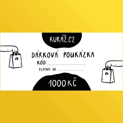 Dárkový poukaz/Voucher Kuráž Cena: 1000 Kč