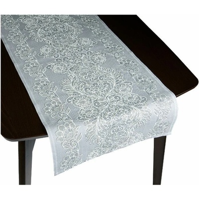 Bellatex Ubrus běhoun šedá krajka 50x120cm