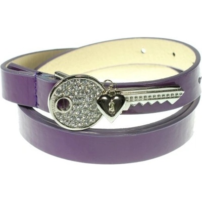 Opasok dámsky kľúč lasky Key to my heart Svetlofialová