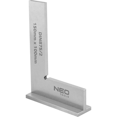 NEO Tools Plochý přesný úhelník se základnou 150 x 100 mm