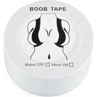 Prima-obchod Boob tape páska na prsa samolepicí šíře 2,5 cm transparent, barva transparent
