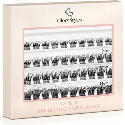 GloryStyles Samolepící segmentové řasy GS ML 17 Délka řas: dlouhé (10 - 16 mm) – Hledejceny.cz