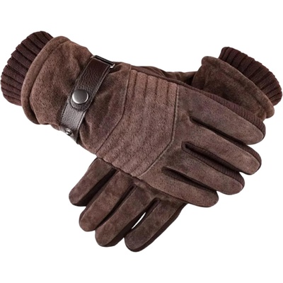 HARAHU Мъжки зимни ръкавици no-37698 - Кафяв kp37698 (no-37698)