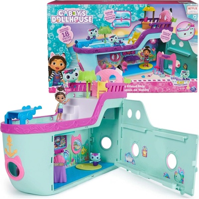Spin Master Gabi`s Cat House set morskej panny mačky Bábika Mermaid Gabi + 18 doplnkov Gabby`s Dollhouse