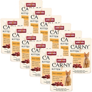 Animonda CARNY Cat Kitten говеждо + птиче 12 x 85 г