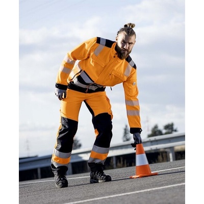Ardon H5959 SIGNAL HI VIS výstražná montérková bunda oranžová ČIERNA