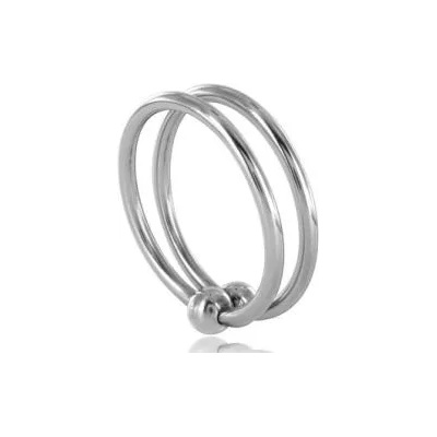 Metalhard Двоен метален пенис ринг metalhard 32mm