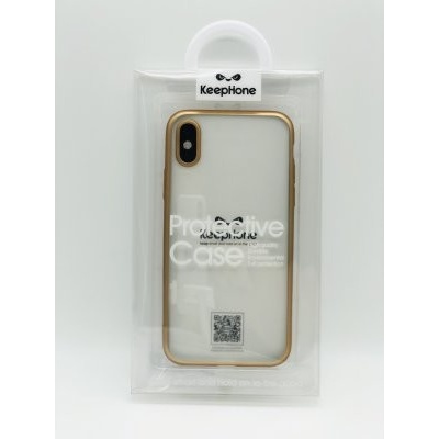 KeepHone TPU Transparent matte iPhone XS zlaté