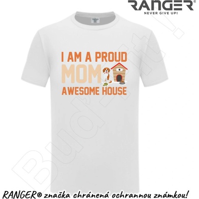 Ranger tričko motív Awesome House 1 biela