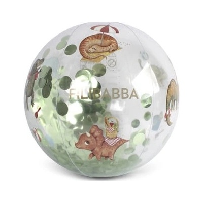 Filibabba plážový míč Alfie Dino Beach konfety