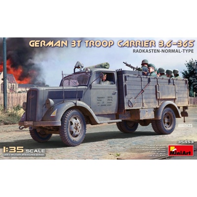 MiniArt German 3t Troop Carrier 3,6-36S Radkasten-Normal-Type 1:35