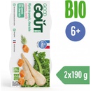 Príkrmy a výživy Good Gout Bio Losos s kelom a paštrnákom 2 x 190 g