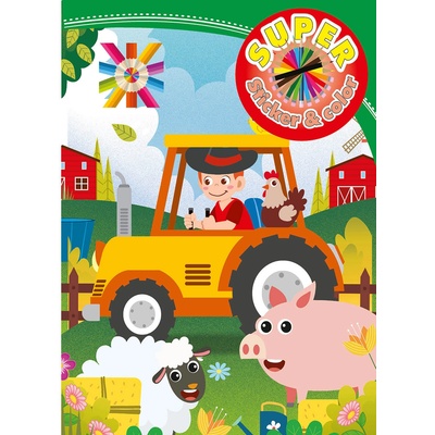 Boek Specials Nederland bv КНИЖКА ЗА ОЦВЕТЯВАНЕ super sticker & color 32 СТР. 6 ВИДА