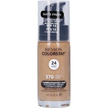 Revlon Cosmetics ColorStay dlhotrvajúci zmatňujúci make-up pre mastnú a zmiešanú pleť 370 Toast 30 ml