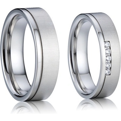 Steel Wedding Snubné prstene chirurgická ocel SSPL014
