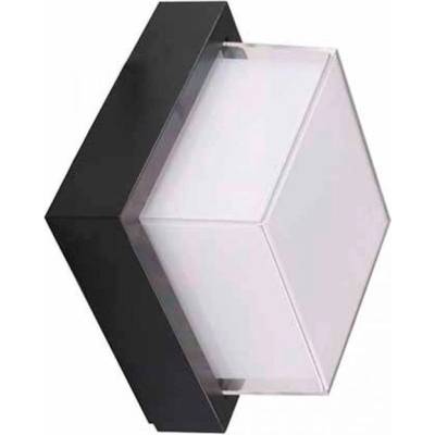 V-TAC Led ФАСАДНО ТЯЛО КВАДРАТ 7w 3000К 550lm ip65 ЧЕРНО v-tac (3800157684958)
