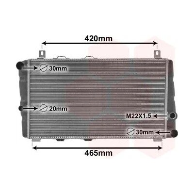 Chladič, chlazení motoru VAN WEZEL 76002002