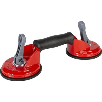 RUBI Двойна алуминиева вендуза за стъкло Rubi 66900 - ф 120 mm, 80 kg (66900)