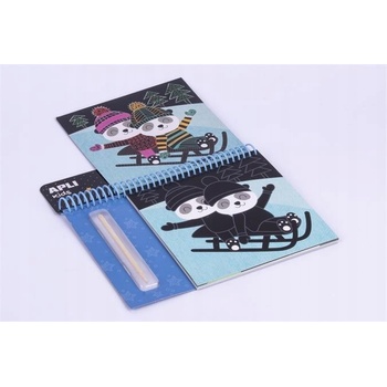 APLI Škrabací obrázky Magic Scratch Winter zima