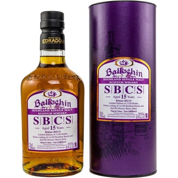 Ballechin 15y SBCS Release 2022 Bourbon & Oloroso 58,9% 0,7 l (tuba)