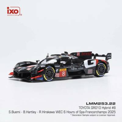 Toyota GR010 Hybrid 6h Spa 2025 8 Buemi Hartley HirakawaIXO 1:43