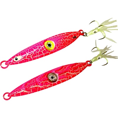 LK Baits Pilker Led Eye Pink Marble 200g