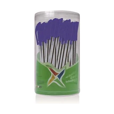 FlexOffice Химикалка, 0, 20 мм, капачка, flexoffice "fo-049", синя (fo-049)