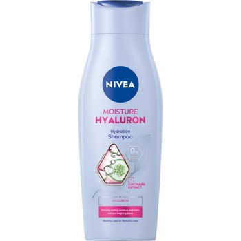 Nivea Moisture Hyaluron hydratačný šampón s kyselinou hyalurónovou na vlasy 400 ml