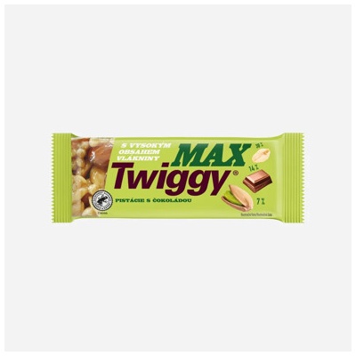 Twiggy Max s pistáciami polomáčaná v tmavej čokoláde 35 g