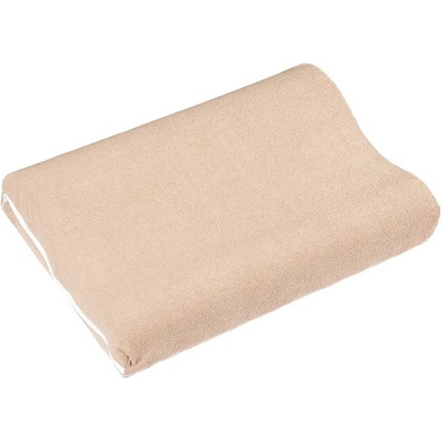 Bellatex Polštář anatomický froté kávová 45x30