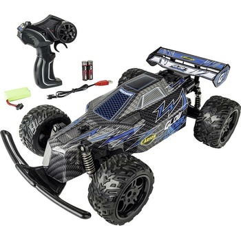 Carson Modellsport Glow Rider modrá RC model auta elektrický buggy 100% RTR 2,4 GHz vr. akumulátorov nabíjačky a b 1:12