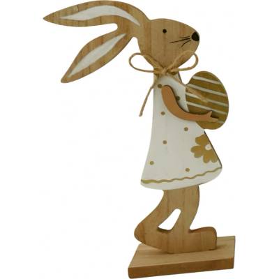 Zajíc dřevo 17cm natural