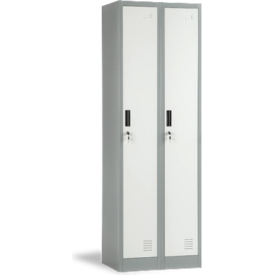 Carmen Метален шкаф Carmen CR-1242-2 J LUX - сив / тъмносив