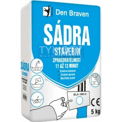 Debbex Sadra stavebná - 5 kg biela, vrece