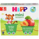 Hipp Био десерт Hipp - Кайсии и ябълки, 5м+, 4 х 100 g (5816) - baby