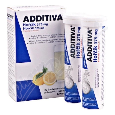 Additiva Magnezium 375 mg + B-Komplex + Vitamin C 20 tablet