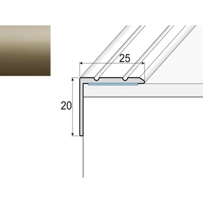 Effector A36 Schodový profil ŠAMPAŇ 2,7 m