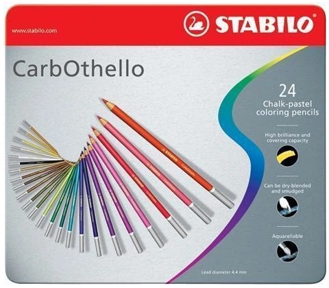 STABILO Pastely CarbOthello/24ks plech
