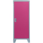 Carmen Метален шкаф Carmen CR-1605-1 JZ - сив / розов (3580177) - xmall