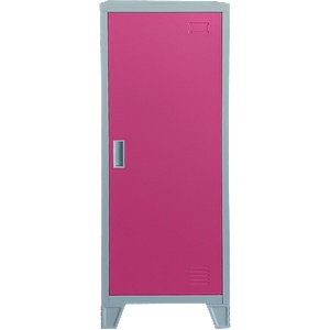 Carmen Метален шкаф Carmen CR-1605-1 JZ - сив / розов (3580177) - xmall