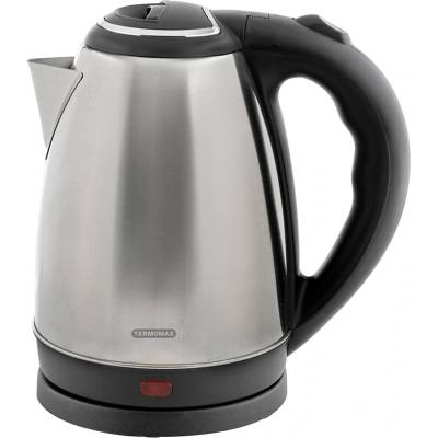 Termomax Електрическа кана Termomax TK3079, Мощност 1500W, Капацитет 2 л, Неръждаема стомана, 360° основа, Сребрист (KT-1006217)