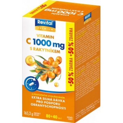 Vitar Vitamin C 1000 mg+rakytník 120 tablet