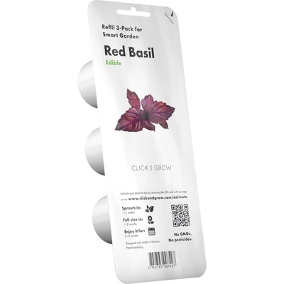 Click & Grow Семена Click and Grow - Червен босилек, 3 пълнителя (SGR25X3)