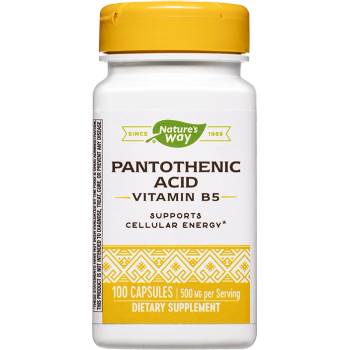 Nature's Way Пантотенова киселина (витамин В5) 250 mg 100 капсули | Nature’s Way (40491)