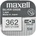 Maxell Бутонна батерия сребърна maxell sr721 sw ag11-362- 1.55v (sr721 sw)