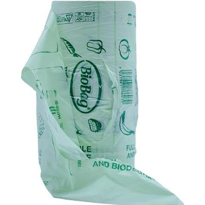 BioBag Kompostovatelné sáčky na ovoce a zeleninu v roli po 300 ks, 13mikronů